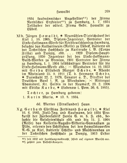 Sonderdruck aus dem Deutschen Geschlechterbuch - Seite 269