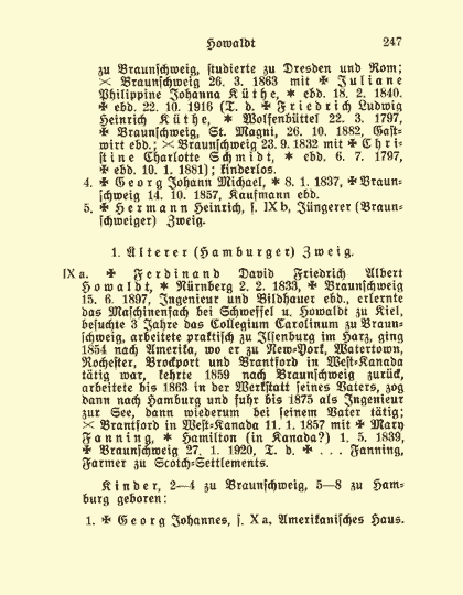 Sonderdruck aus dem Deutschen Geschlechterbuch - Seite 247