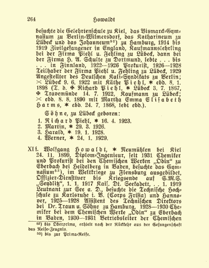 Sonderdruck aus dem Deutschen Geschlechterbuch - Seite 264