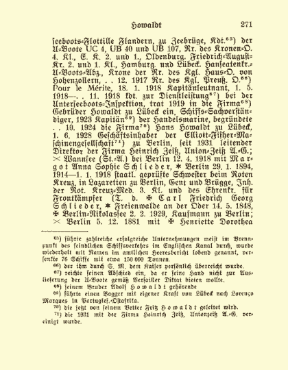Sonderdruck aus dem Deutschen Geschlechterbuch - Seite 271