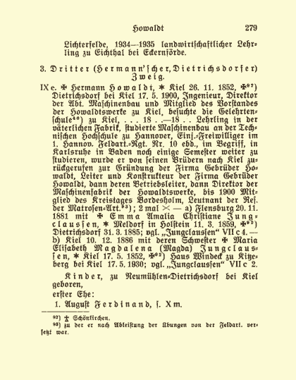 Sonderdruck aus dem Deutschen Geschlechterbuch - Seite 279