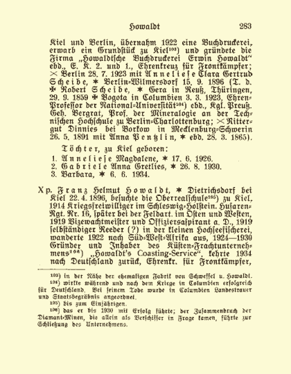 Sonderdruck aus dem Deutschen Geschlechterbuch - Seite 283