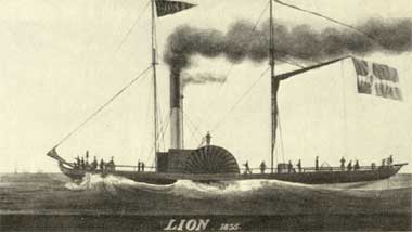Dampfschiff "Löwe", 1835